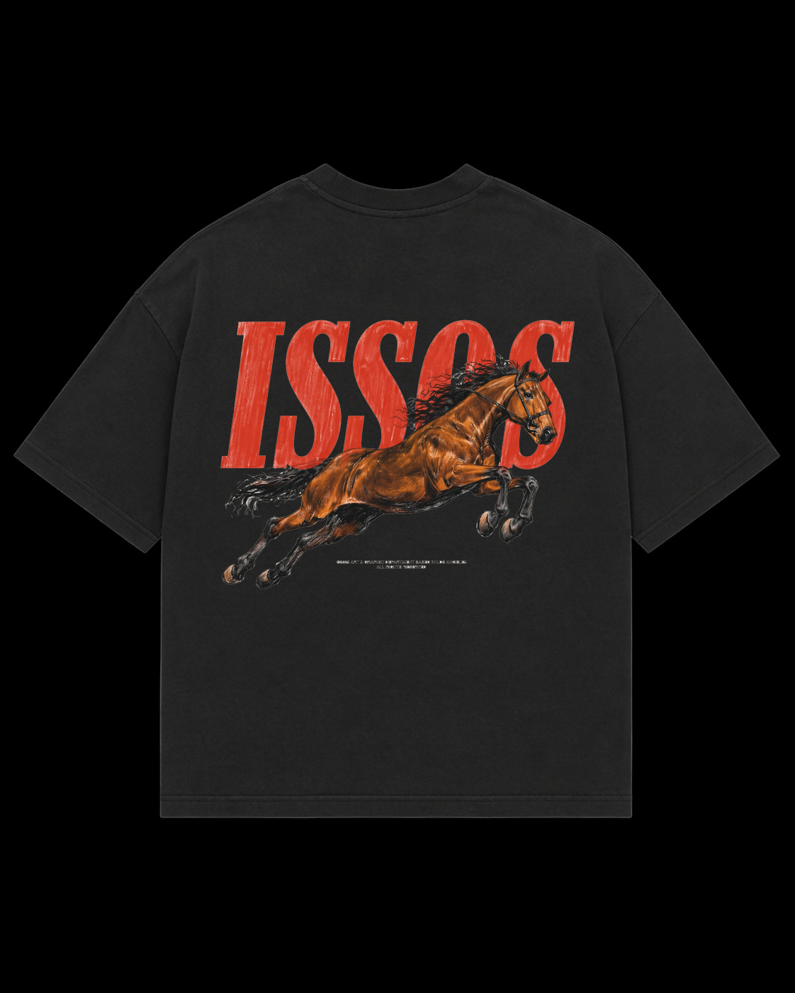 ISSOS Crimson Horse Oversize Tişört