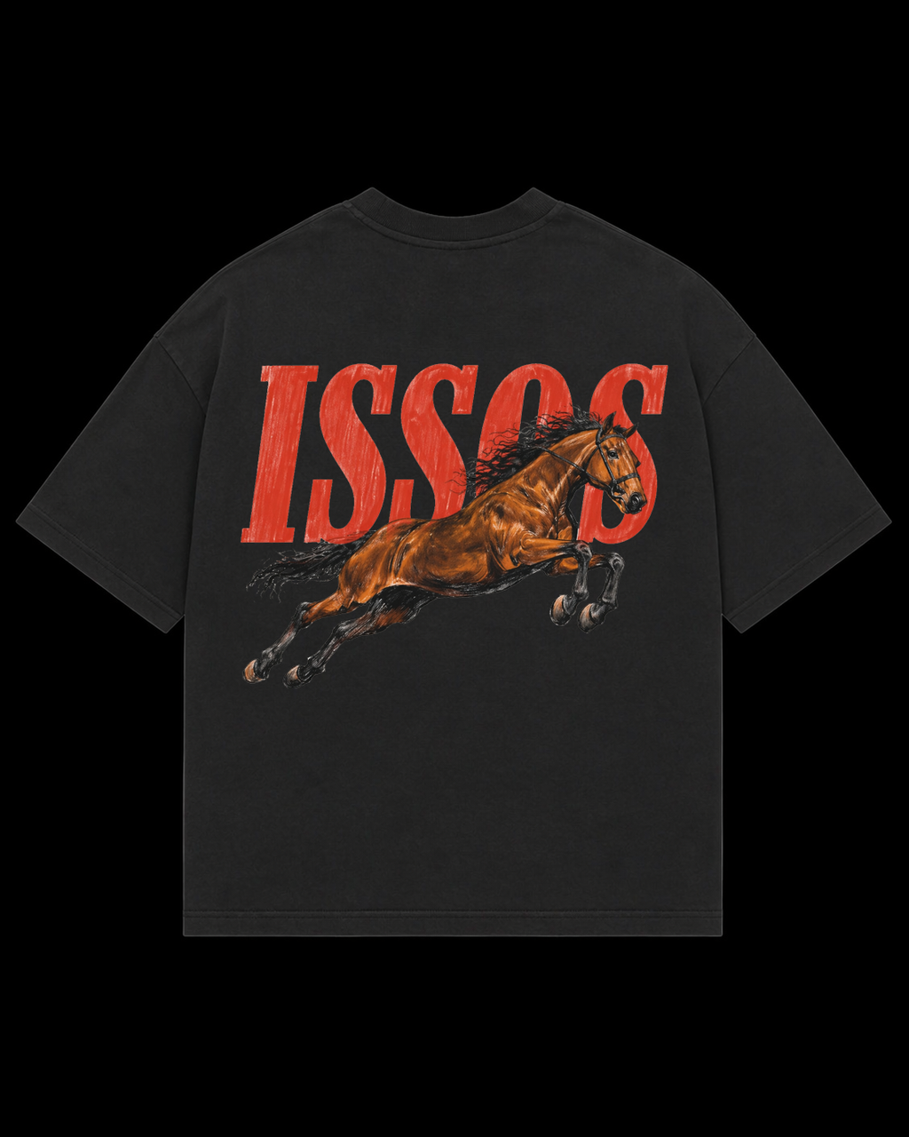 ISSOS Crimson Horse Oversize Tişört