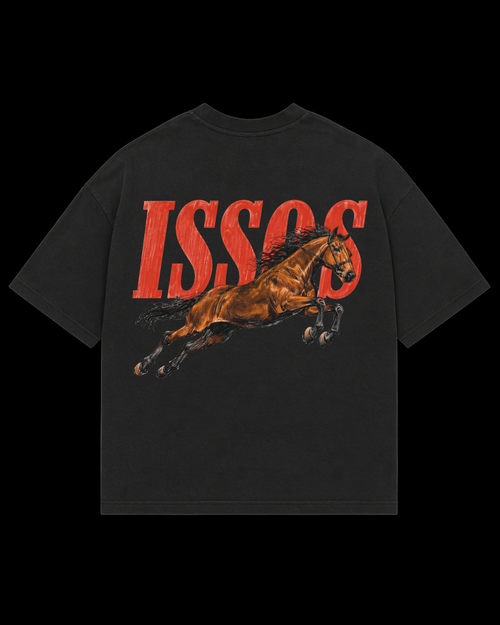 ISSOS Crimson Horse Oversize Tişört